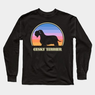 Cesky Terrier Vintage Sunset Dog Long Sleeve T-Shirt